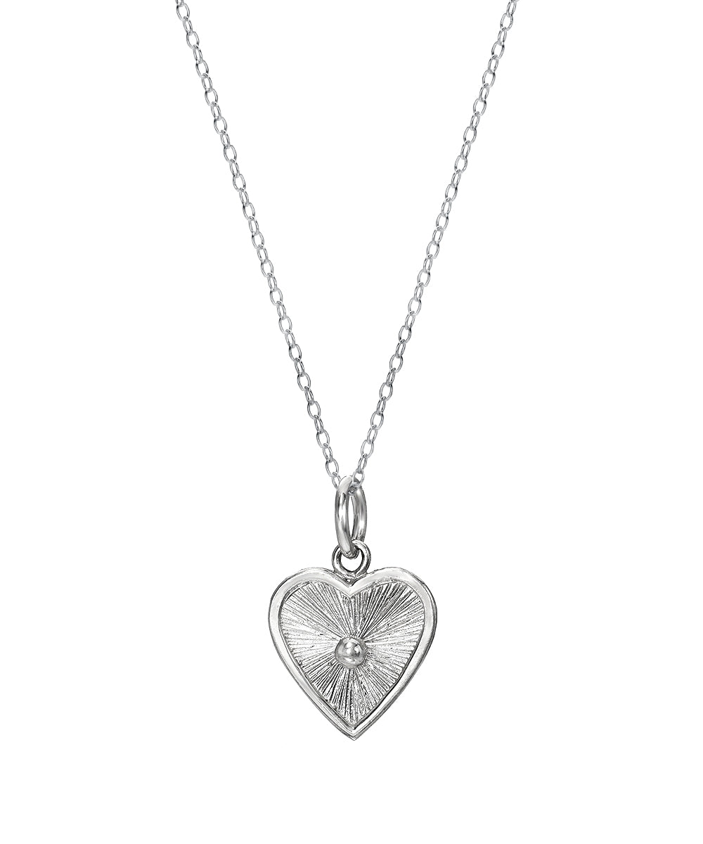 Sterling Silver Heart Pendant Necklace
