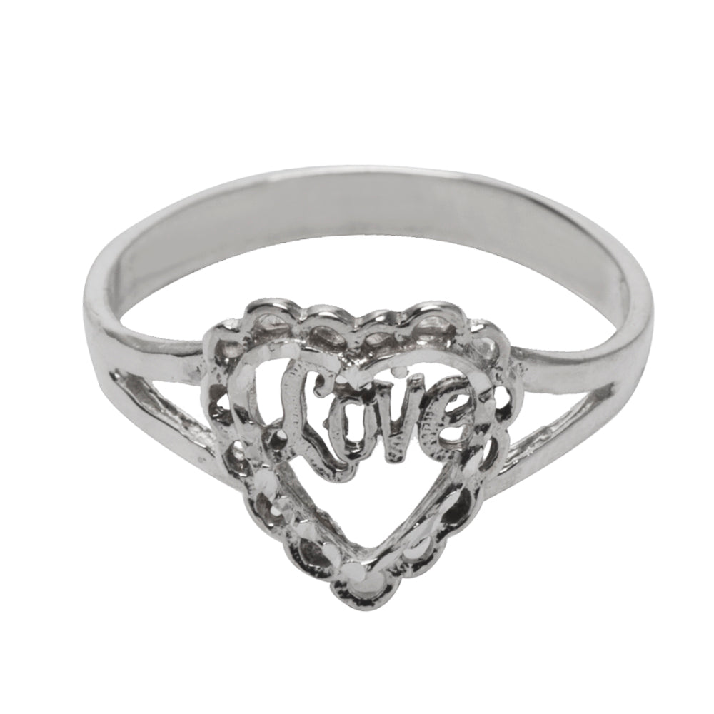 Sterling Silver Love Heart Ring