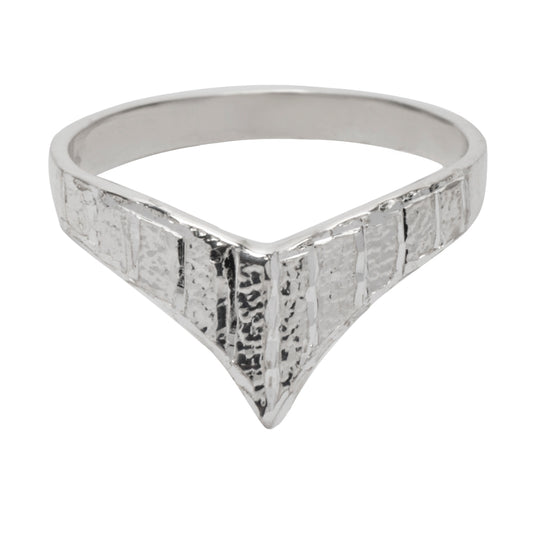 Sterling Silver Chevron Ring
