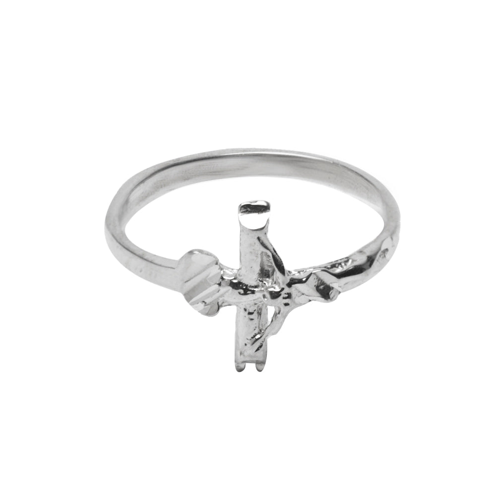 Sterling Silver Crucifix Ring
