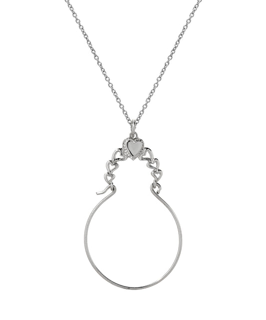 Sterling Silver Heart Charm Holder