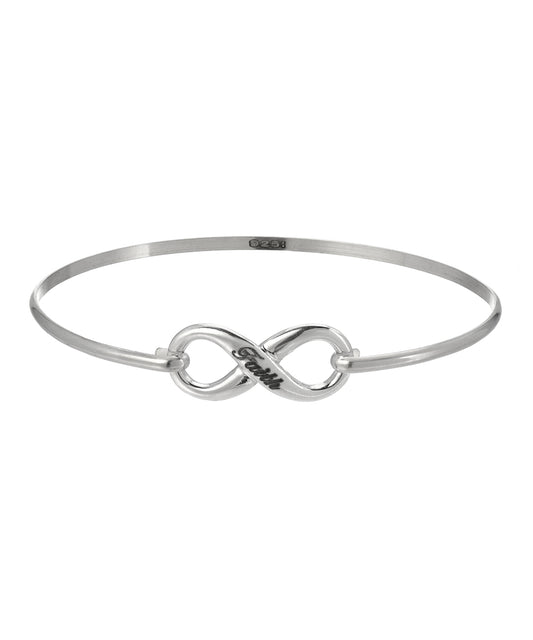 Sterling Silver Infinite Loop Infinity Bracelet