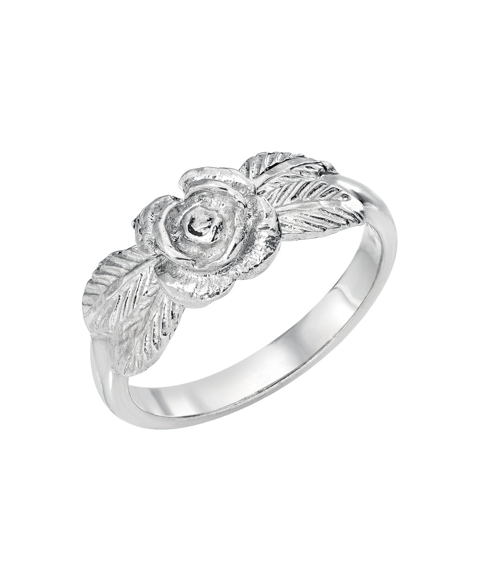 Sterling Silver Blooming Rose Ring