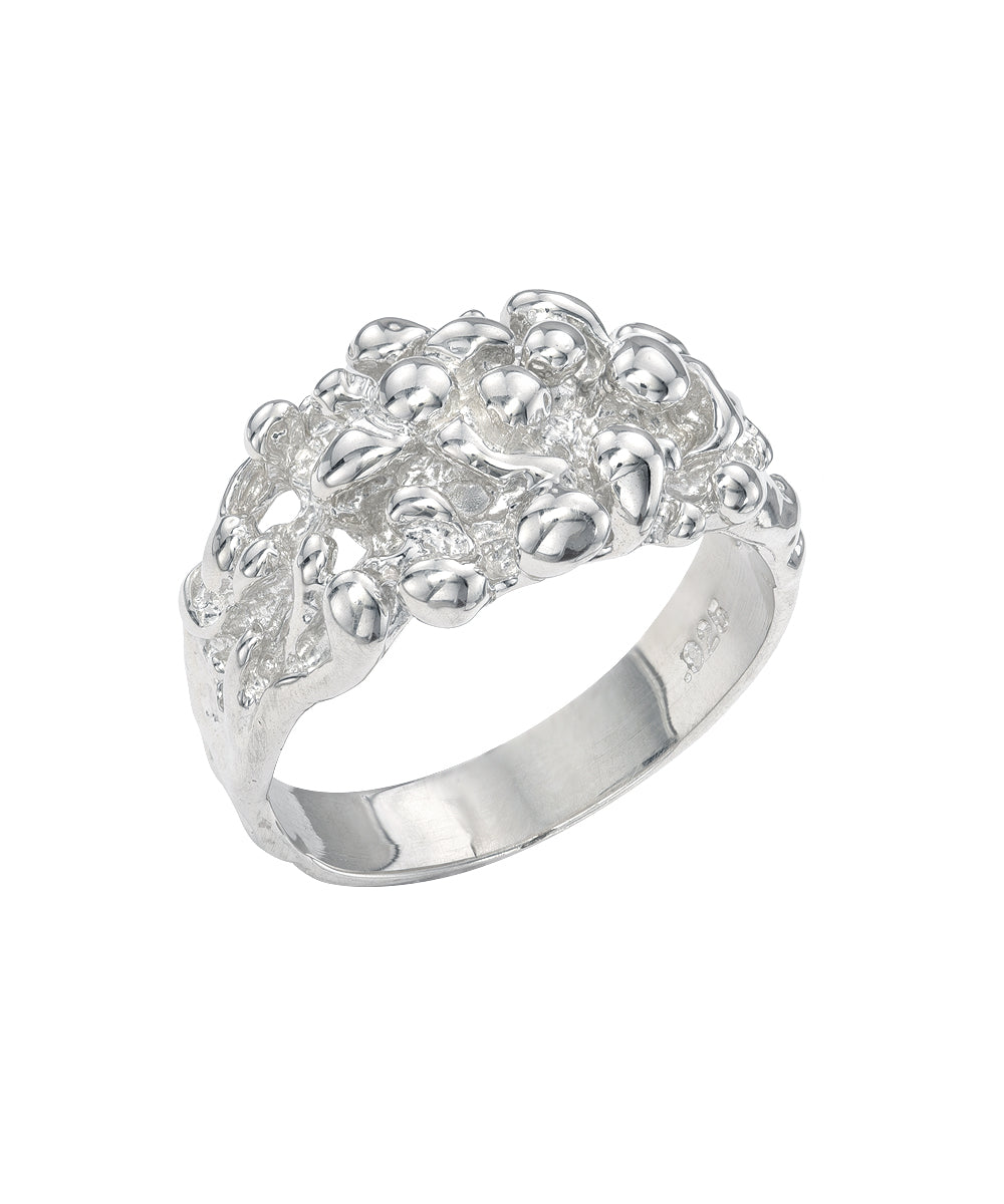 Sterling Silver Rafi Nugget Ring