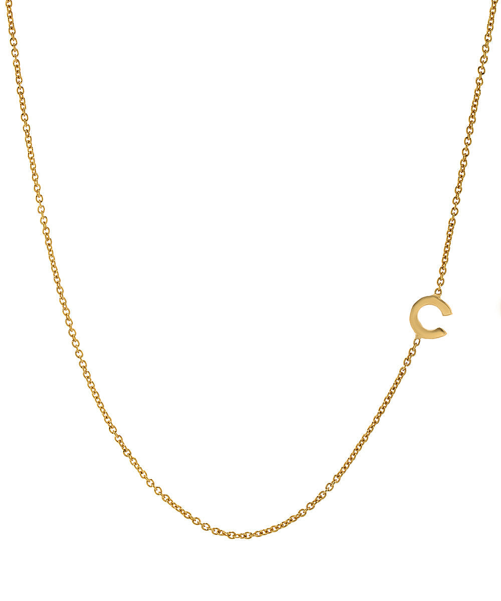 Sterling Silver Personalized Initial Necklace Pendant Necklace