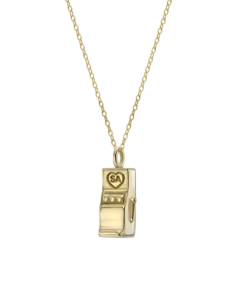 Lucky 777 Slot Machine Pendant Necklace