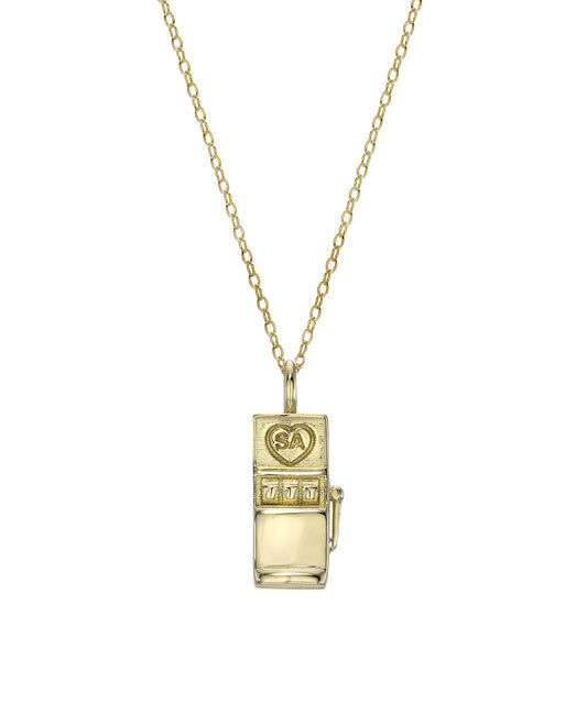 Lucky 777 Slot Machine Pendant Necklace