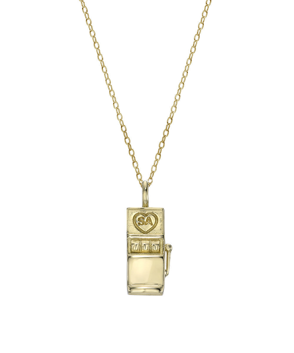 Lucky 777 Slot Machine Pendant Necklace