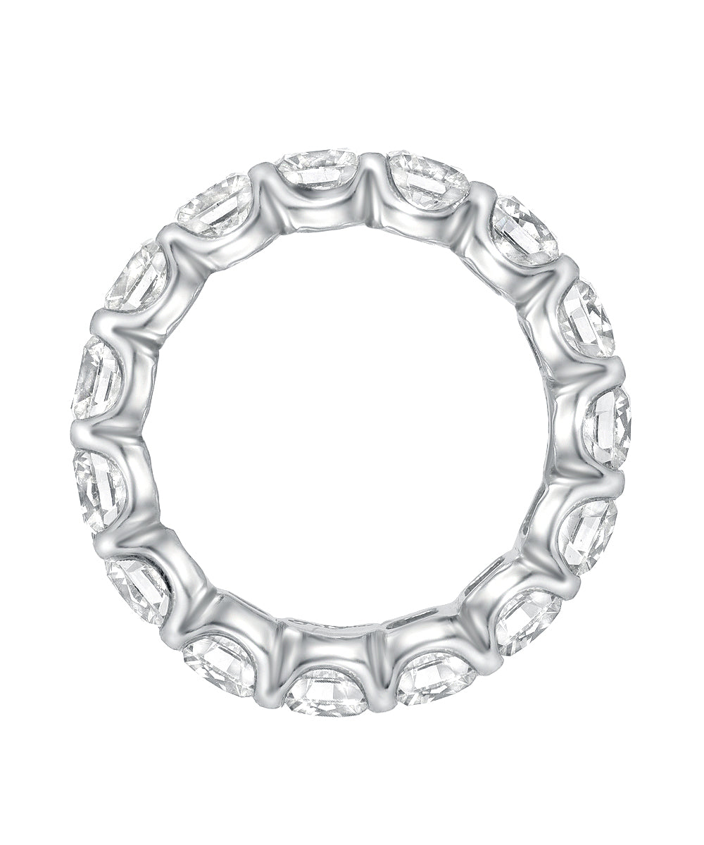 14KT Gold Lab Grown Cushion Cut Diamond Eternity Ring