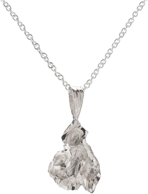 Sterling Silver Nugget Pendant Necklace