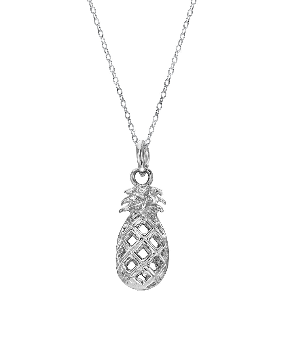Sterling Silver Pineapple Pendant Necklace