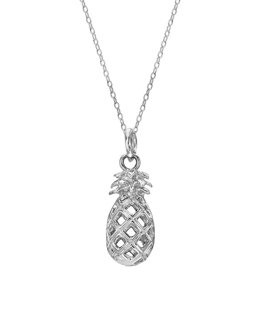 Sterling Silver Pineapple Pendant Necklace