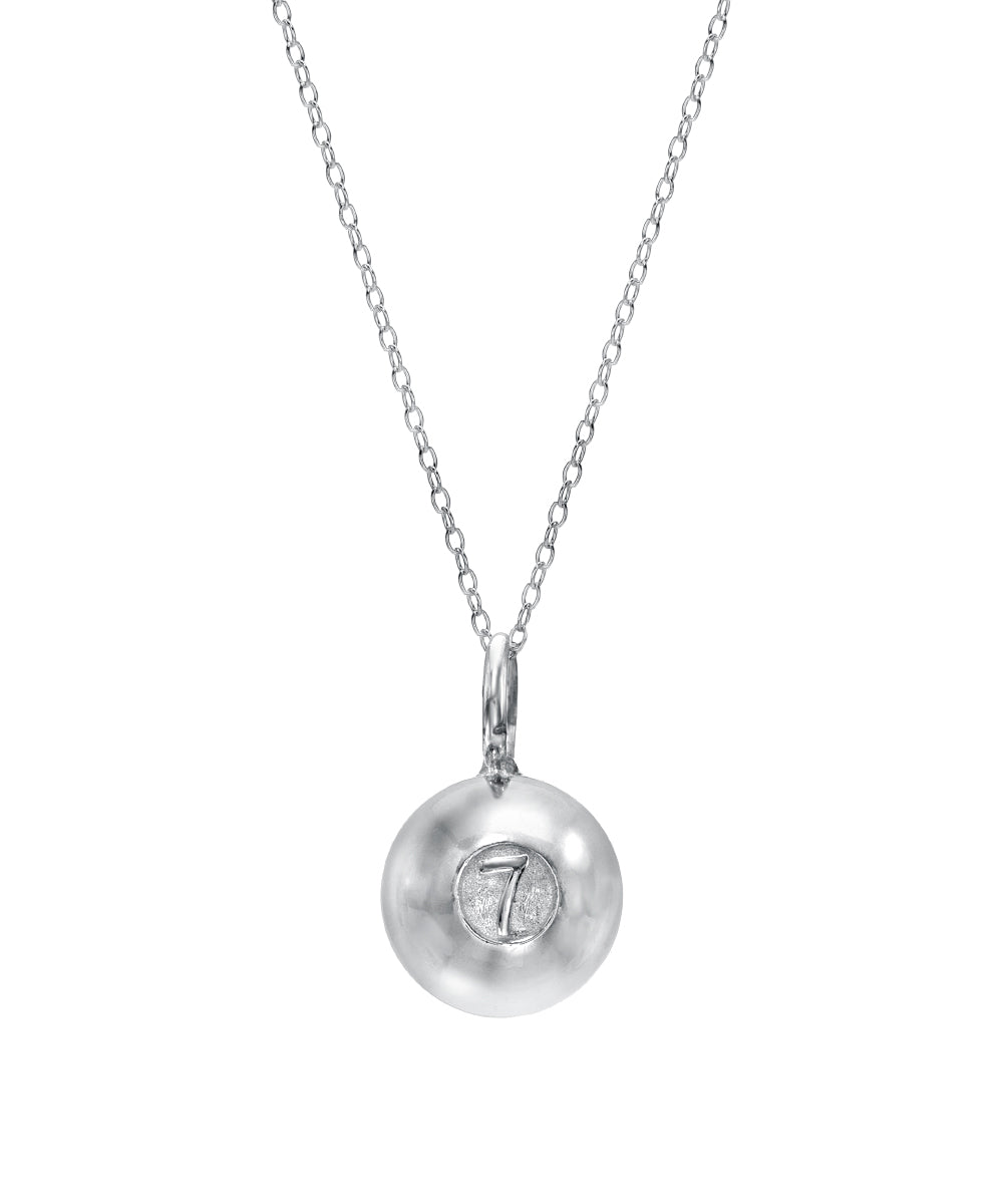 Sterling Silver Sports Ball Pendant Necklace
