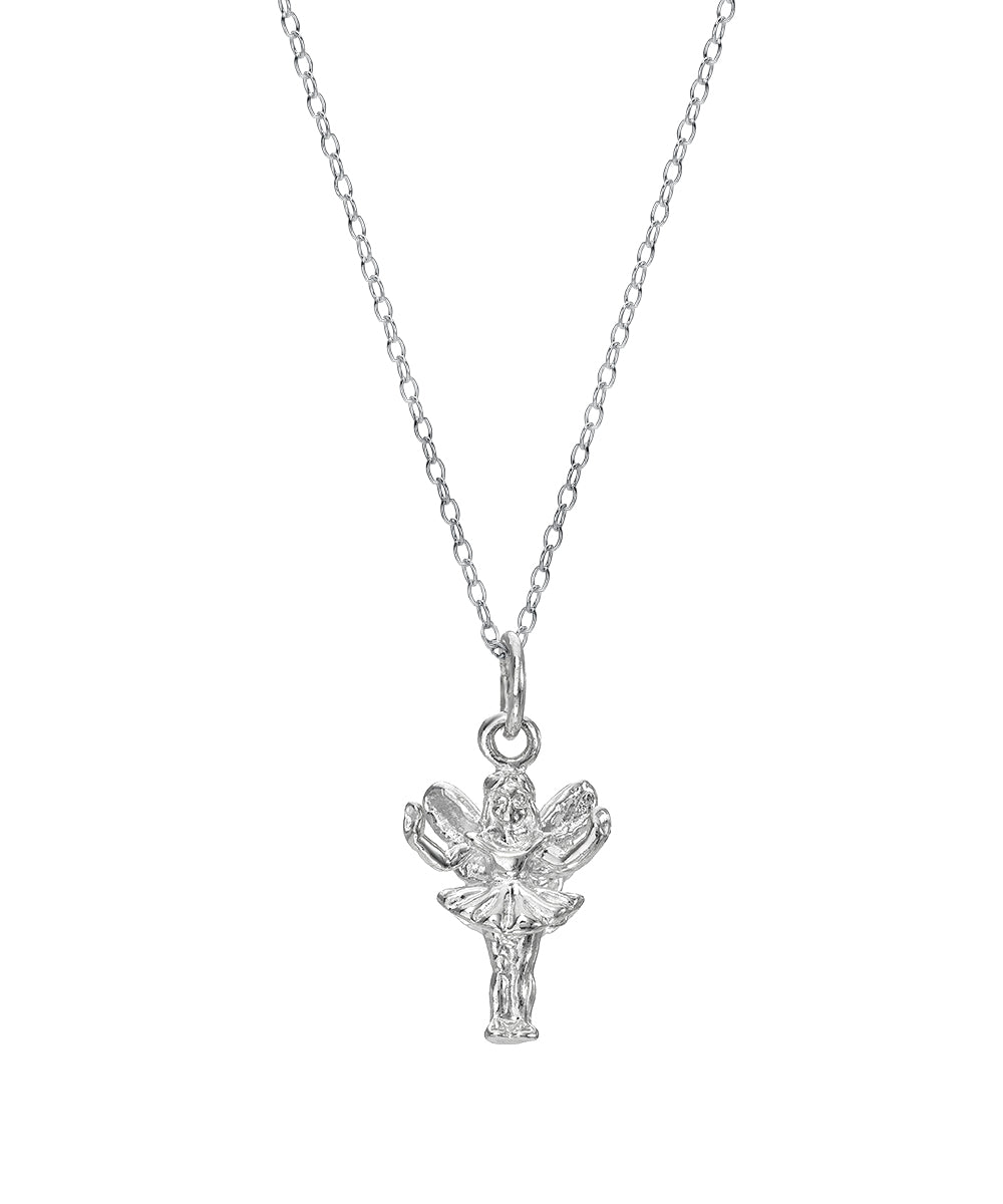 Sterling Silver Fairy Pendant Necklace