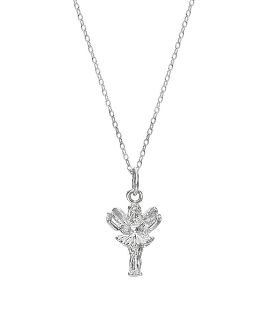 Sterling Silver Fairy Pendant Necklace