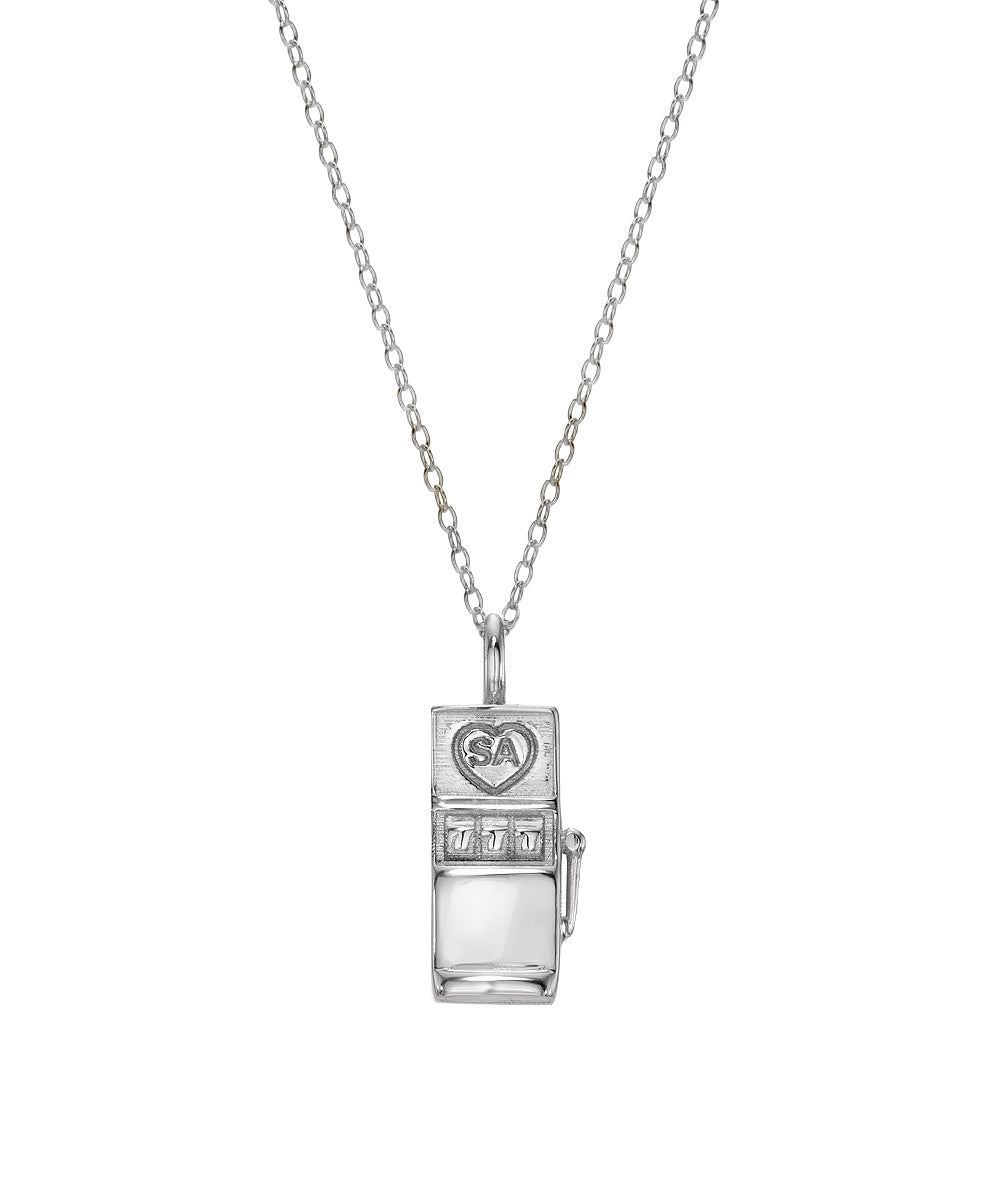 Lucky 777 Slot Machine Pendant Necklace