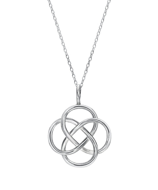 Sterling Silver Celtic Infinity Knot Pendant Necklace
