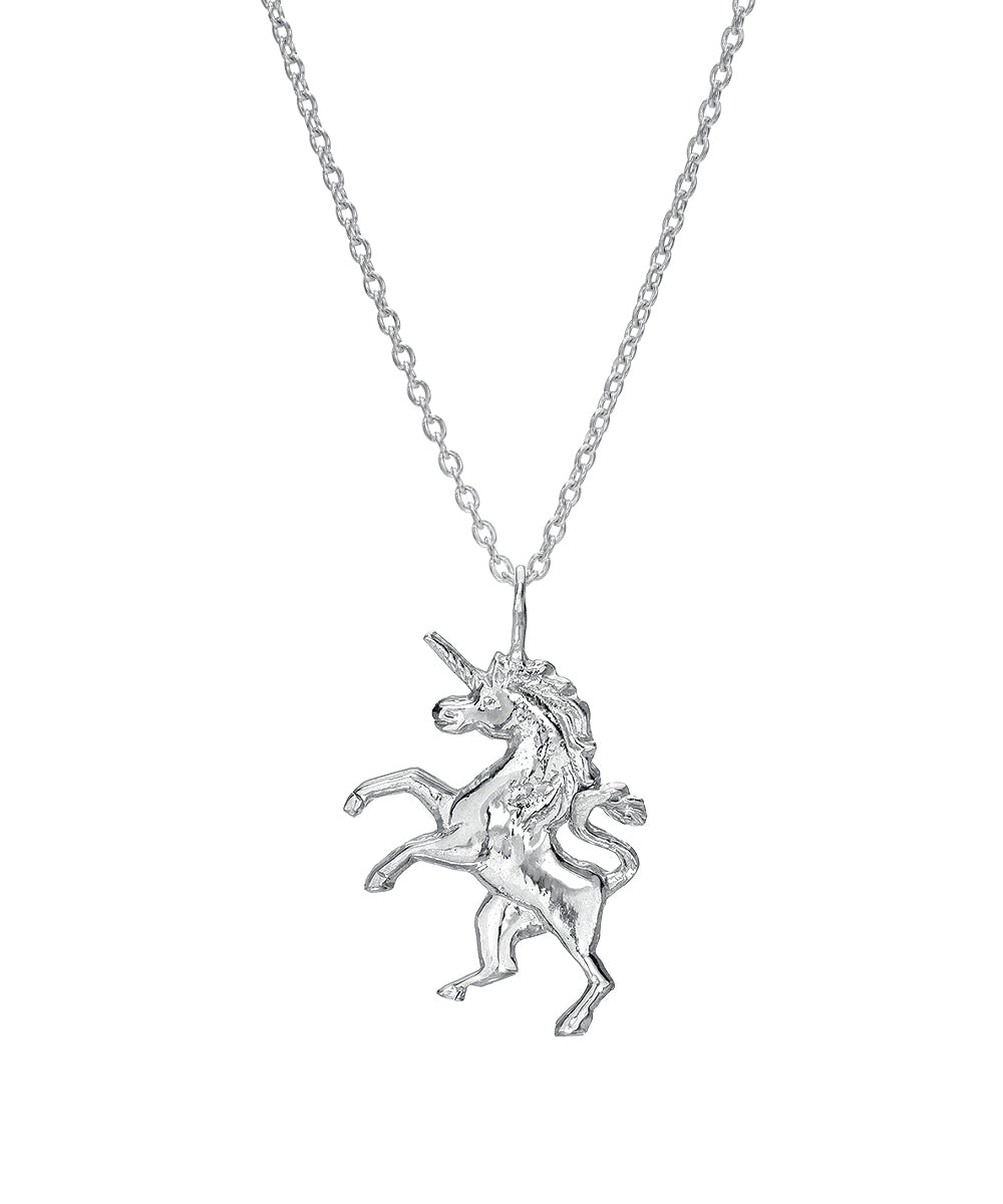 Sterling Silver Unicorn Pendant Necklace