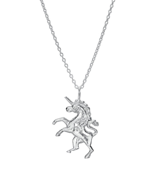 Sterling Silver Unicorn Pendant Necklace
