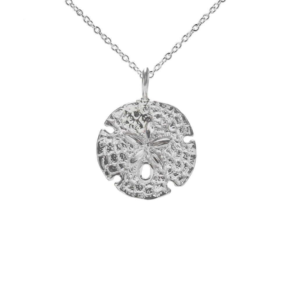 Sterling Silver Sand Dollar Pendant Necklace