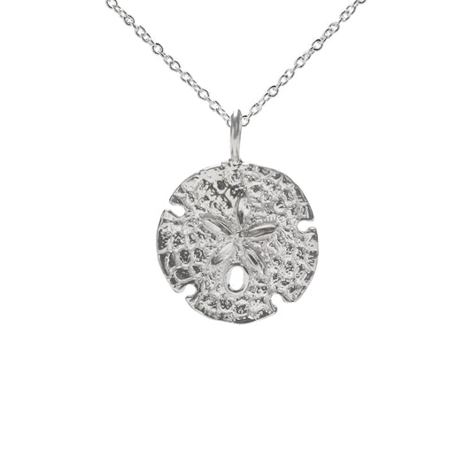 Sterling Silver Sand Dollar Pendant Necklace