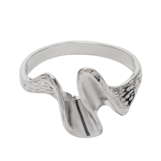 Sterling Silver Curve Bossa Ring