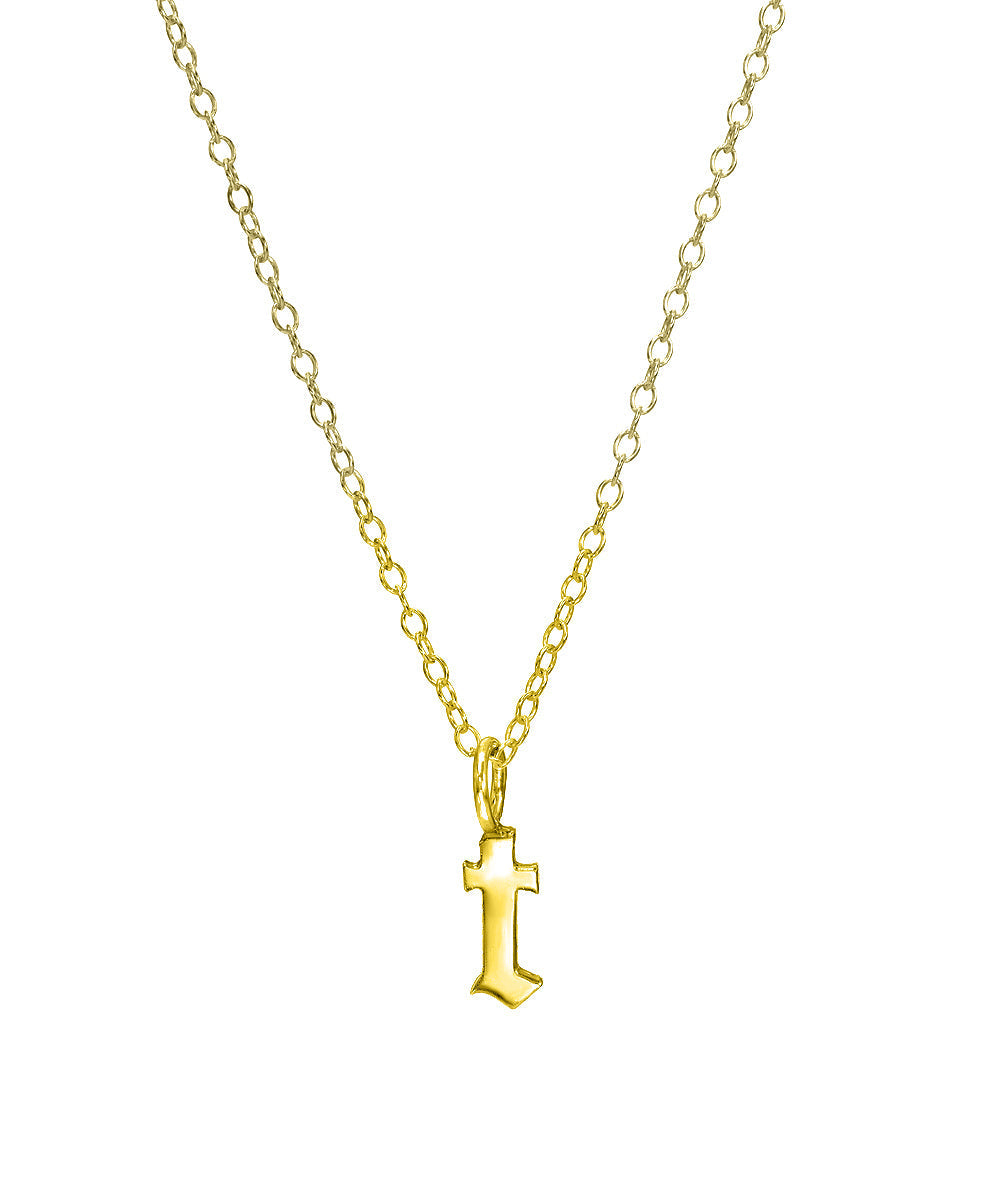 Old English Initial Charm Pendant