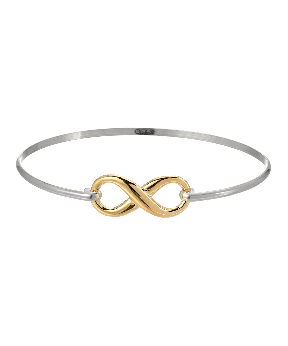 Sterling Silver Infinite Loop Infinity Bracelet
