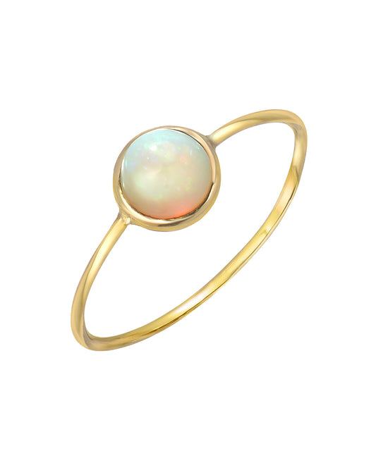 14KT Yellow Gold Opal Fireburst Ring