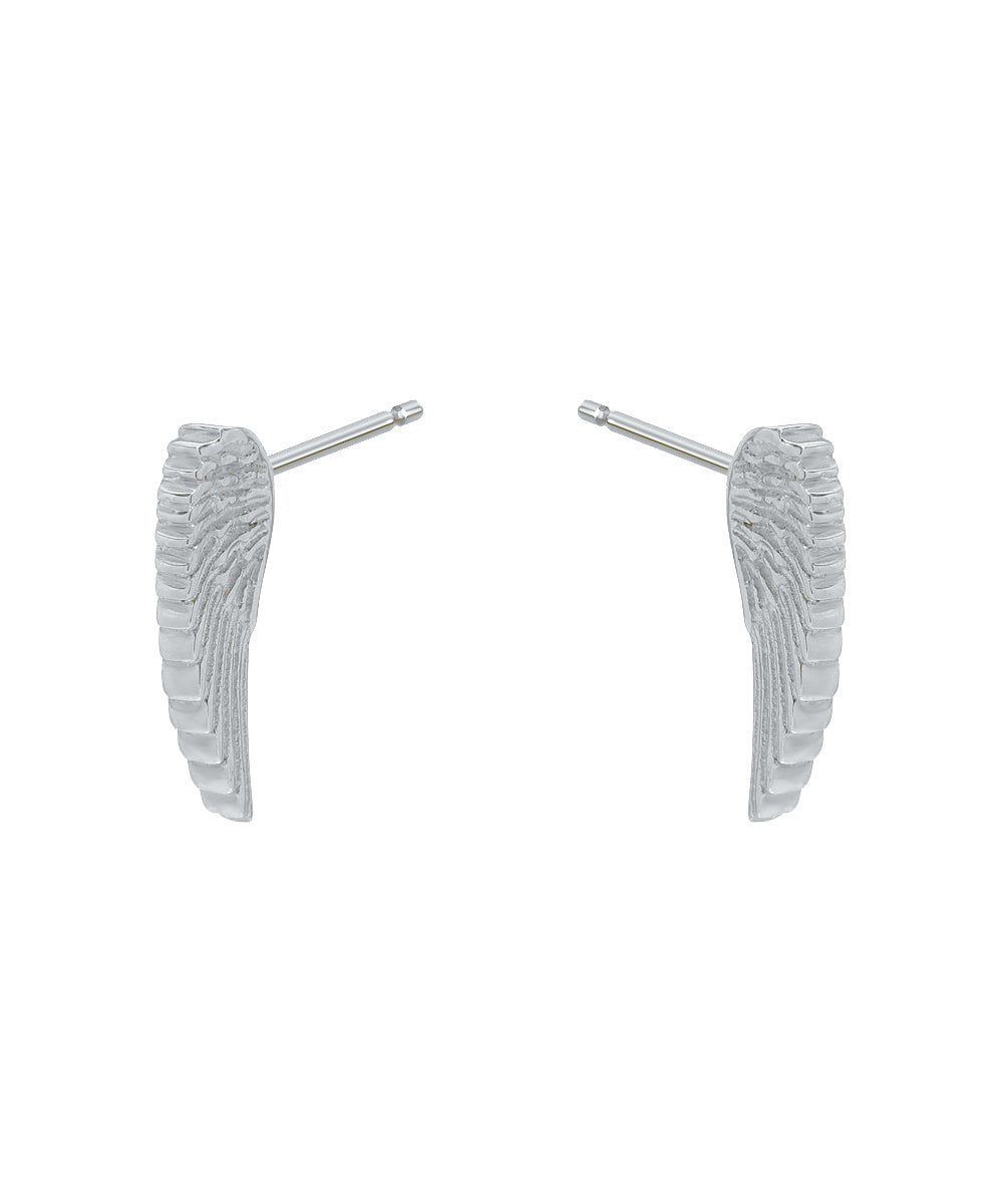14KT Gold Angel Wing Stud Earrings
