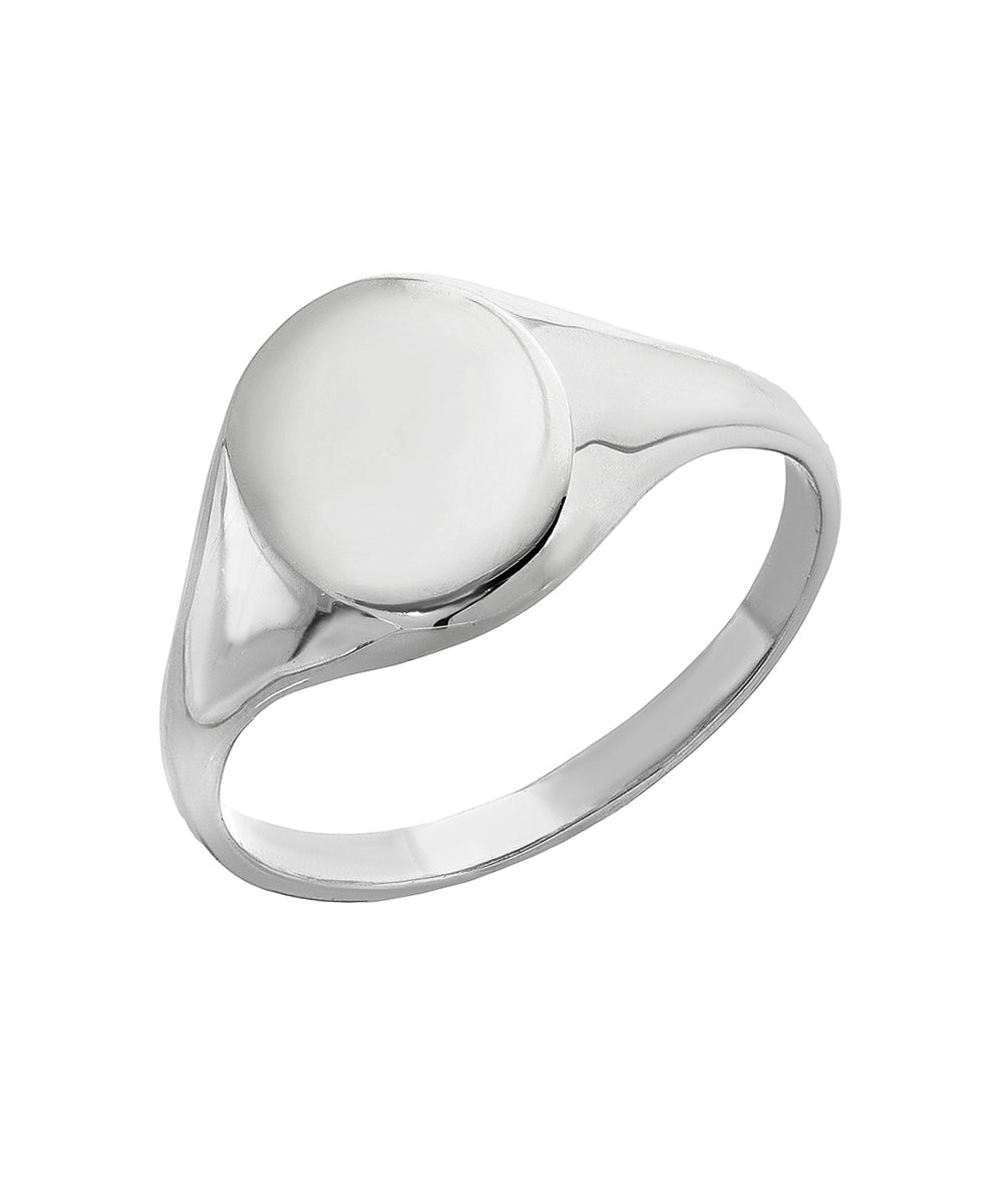 Sterling Silver Oval 10 x 7 mm Signet Ring