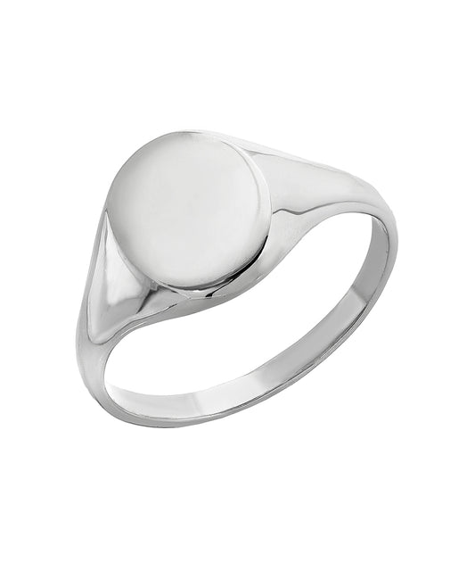 Sterling Silver Oval 10 x 7 mm Signet Ring