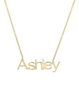 Custom Name Necklace – Personalized Nameplate Pendant in Gold or Silver – Perfect Gift for Women