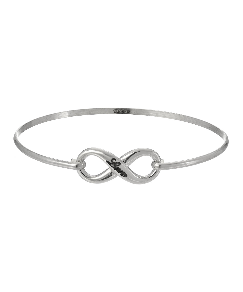 Sterling Silver Infinite Loop Infinity Bracelet