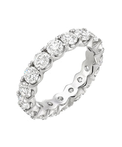 14KT Gold Round Lab Grown Diamond Eternity Ring