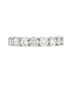 14KT Gold Round Lab Grown Diamond Eternity Ring