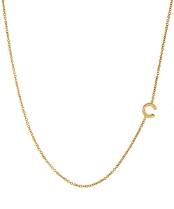 Sterling Silver Personalized Initial Necklace