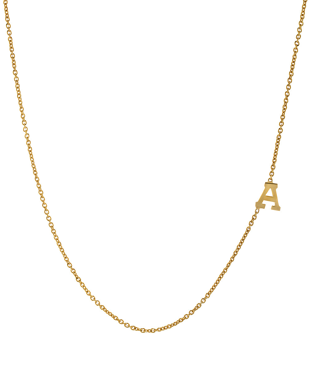 Sterling Silver Personalized Initial Necklace