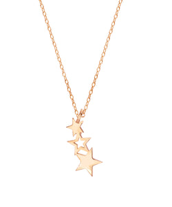 14K North Star Pendant Necklace, 18"