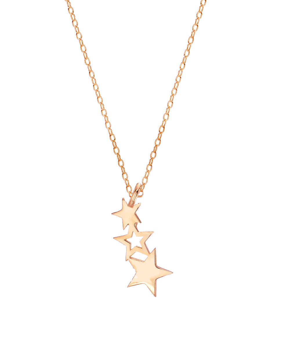 14K North Star Pendant Necklace, 18