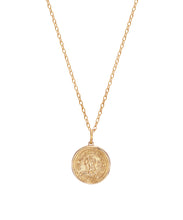 Round St. Christopher Medallion Pendant Necklace