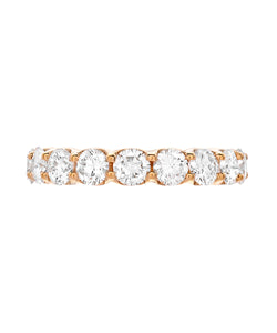 14KT Gold Round Lab Grown Diamond Eternity Ring