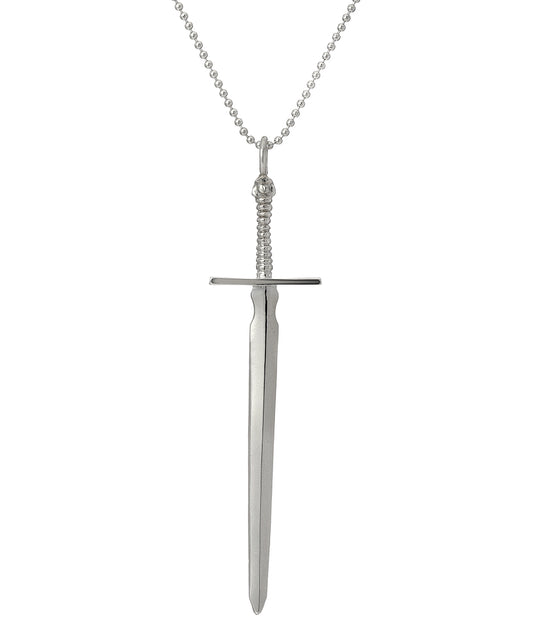 Sterling Silver Protector of Truth Sword Pendant Necklace
