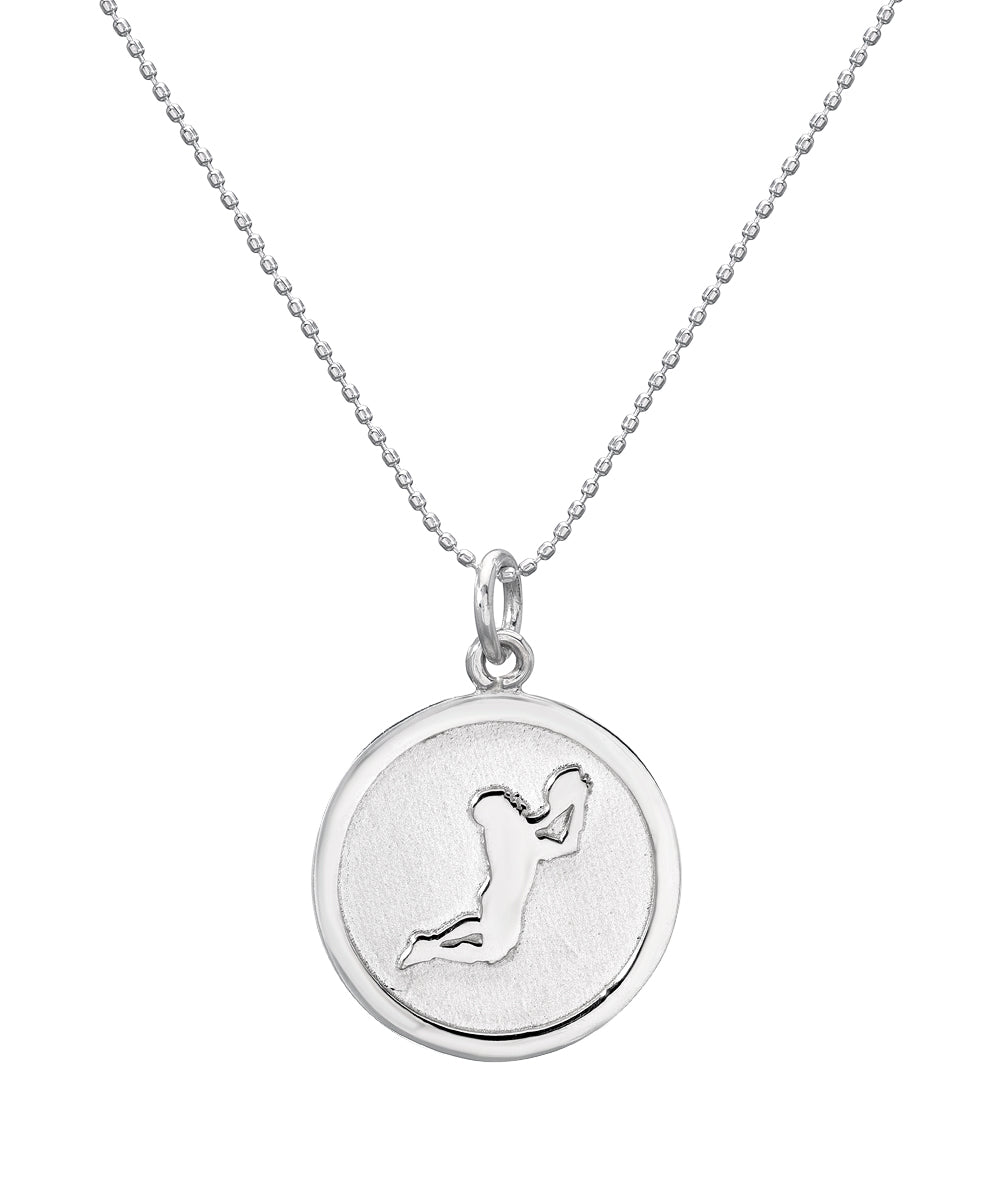 Sterling Silver Sports Amulet Pendant Necklace