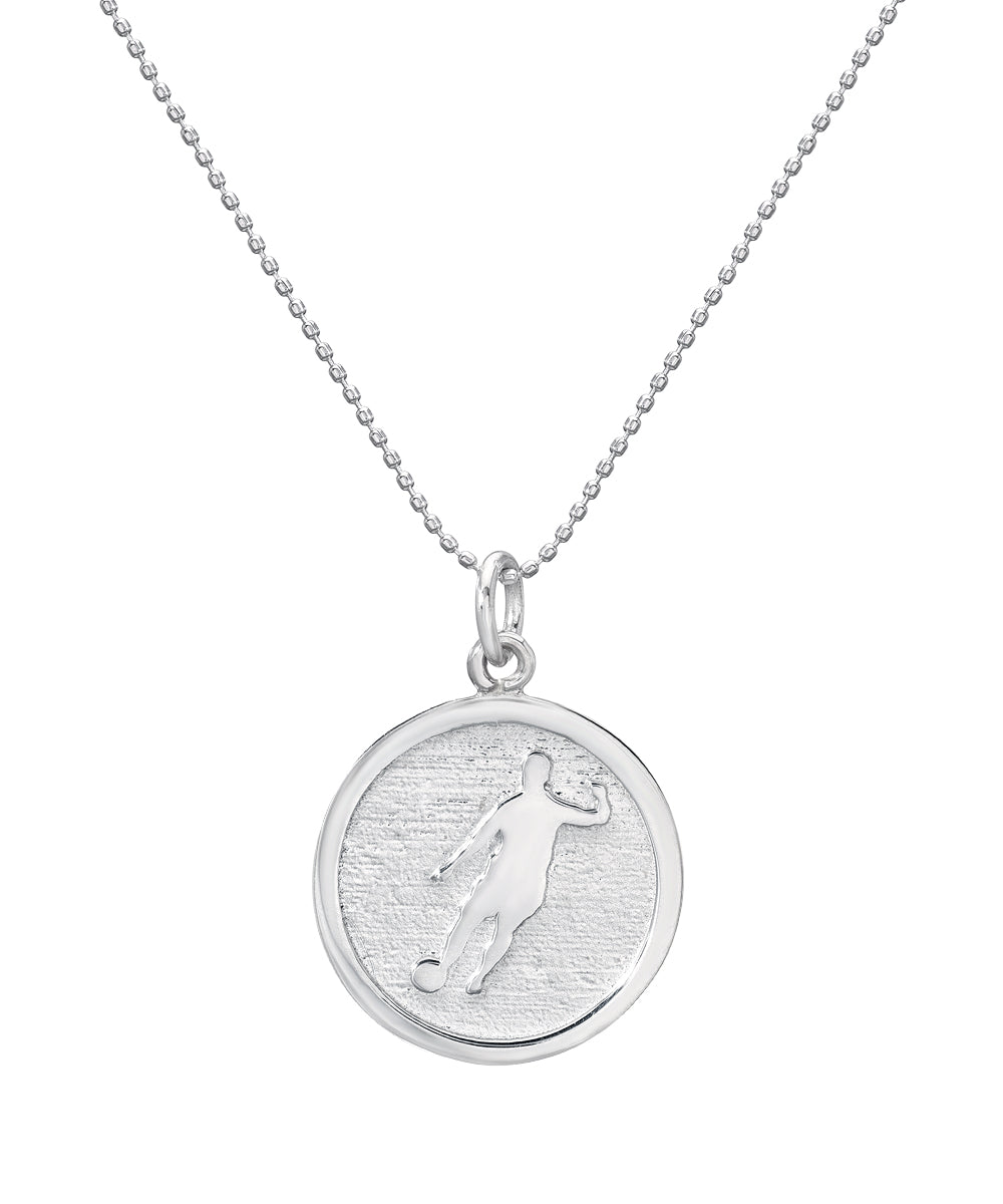 Sterling Silver Sports Amulet Pendant Necklace