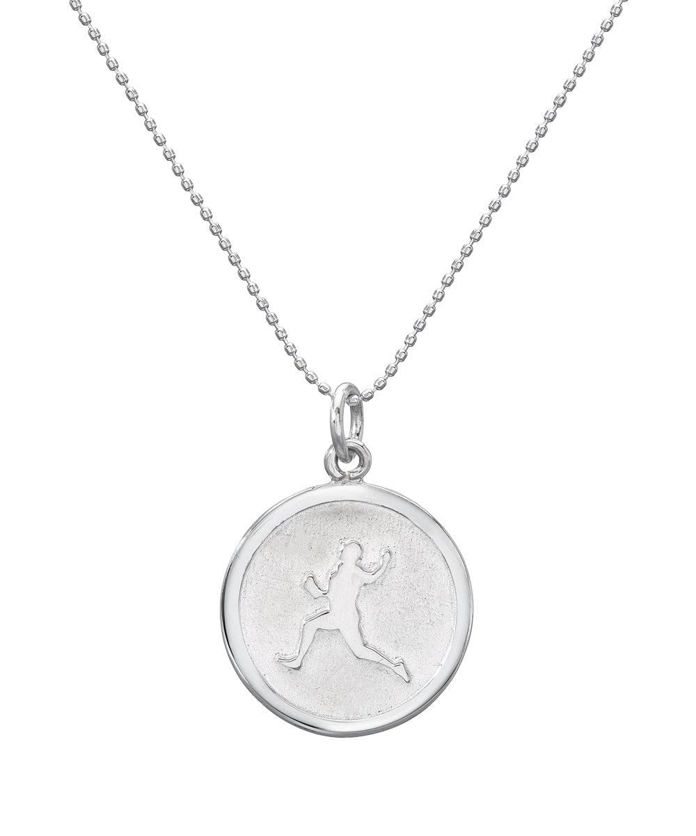 Sterling Silver Sports Amulet Pendant Necklace