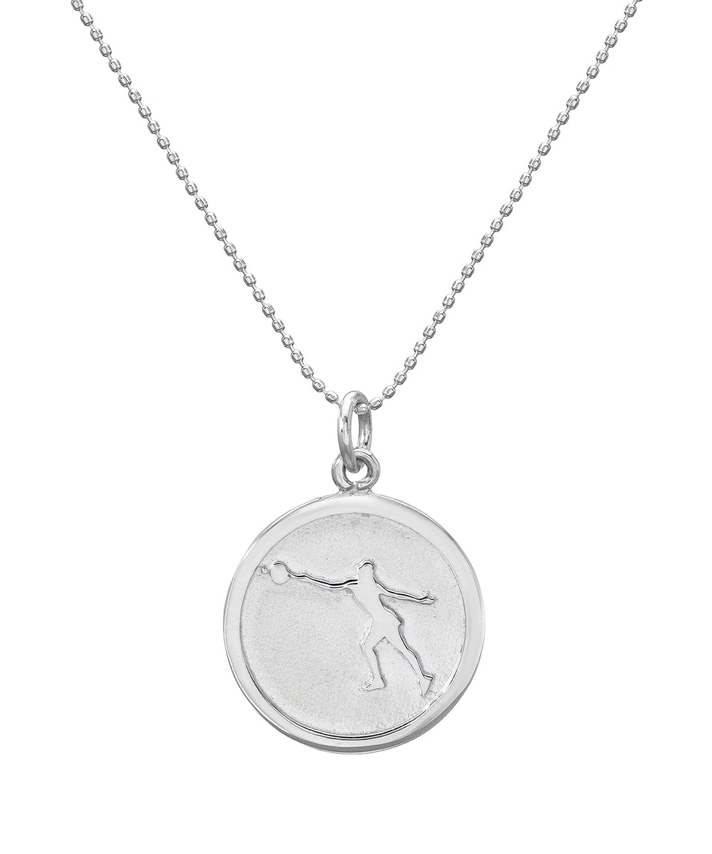 Sterling Silver Sports Amulet Pendant Necklace