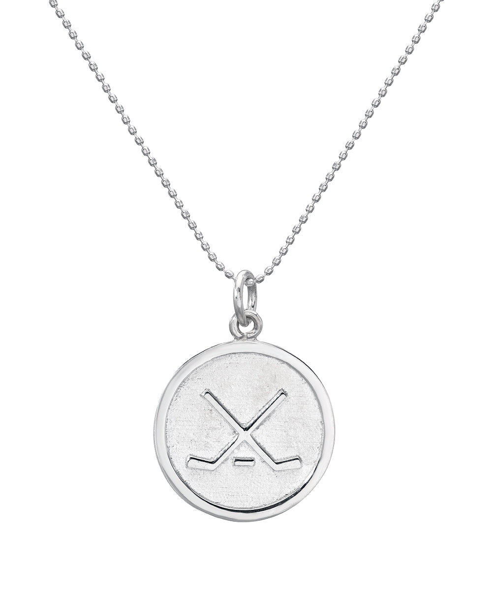 Sterling Silver Sports Amulet Pendant Necklace
