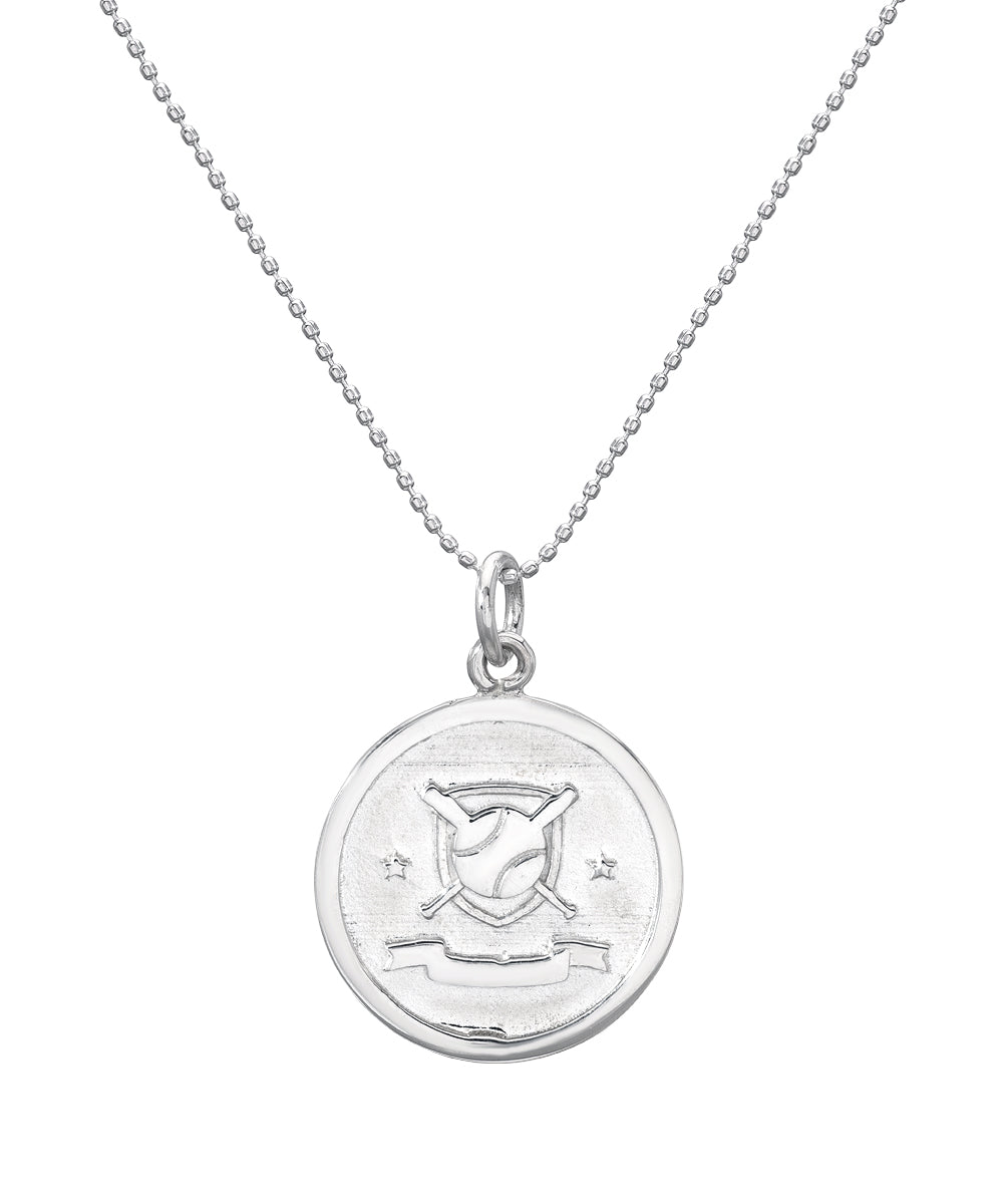 Sterling Silver Sports Amulet Pendant Necklace