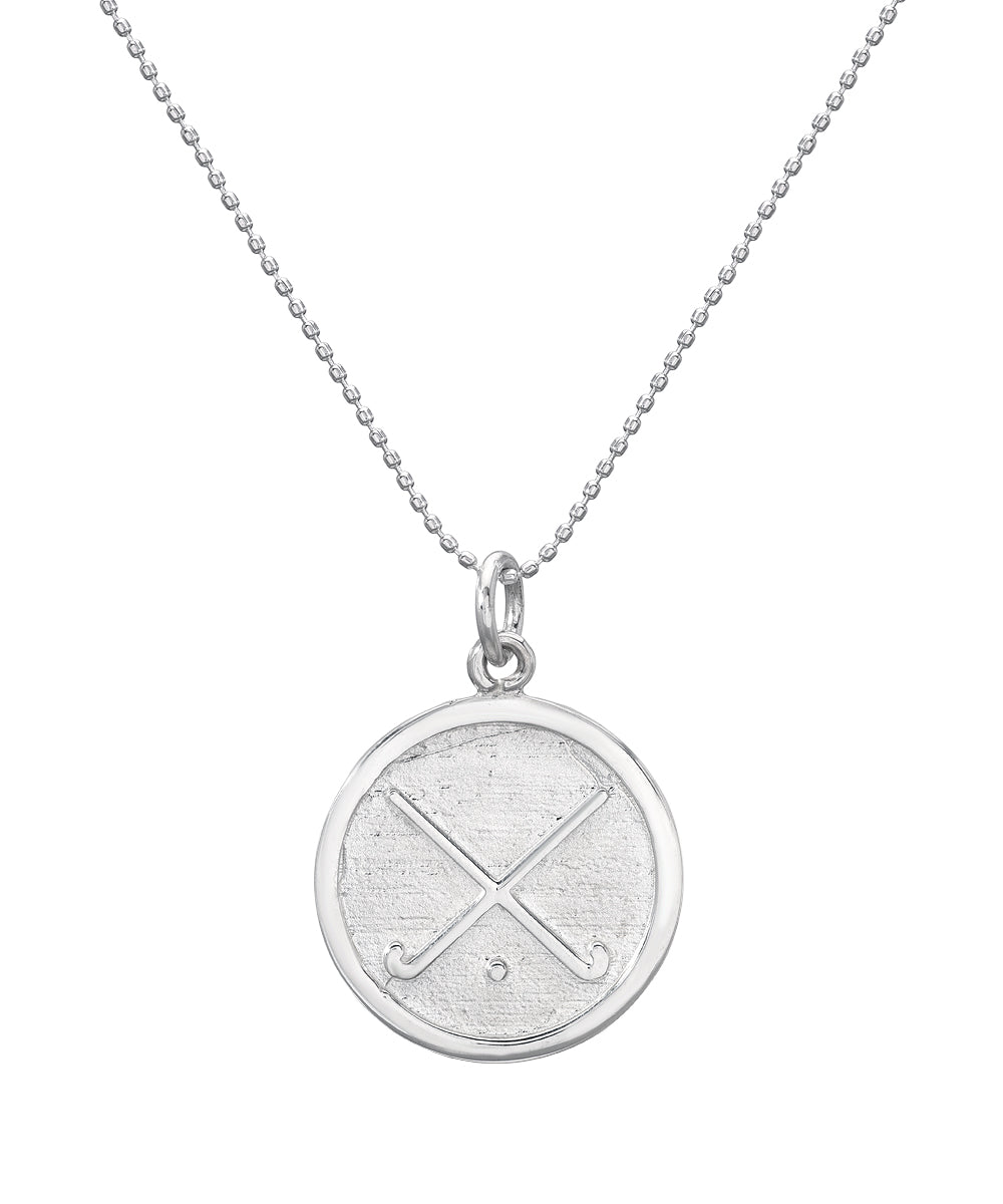 Sterling Silver Sports Amulet Pendant Necklace